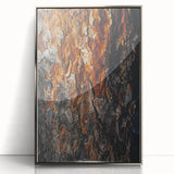 Rugged Bark Texture Art, Deep Rustic Wall Decor Print