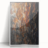 Rugged Bark Texture Art, Deep Rustic Wall Decor Print