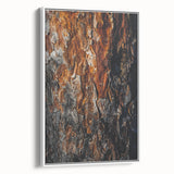 Rugged Bark Texture Art, Deep Rustic Wall Decor Print