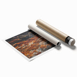 Rugged Bark Texture Art, Deep Rustic Wall Decor Print