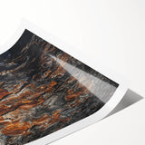 Rugged Bark Texture Art, Deep Rustic Wall Decor Print