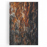 Rugged Bark Texture Art, Deep Rustic Wall Decor Print