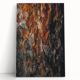 Rugged Bark Texture Art, Deep Rustic Wall Decor Print