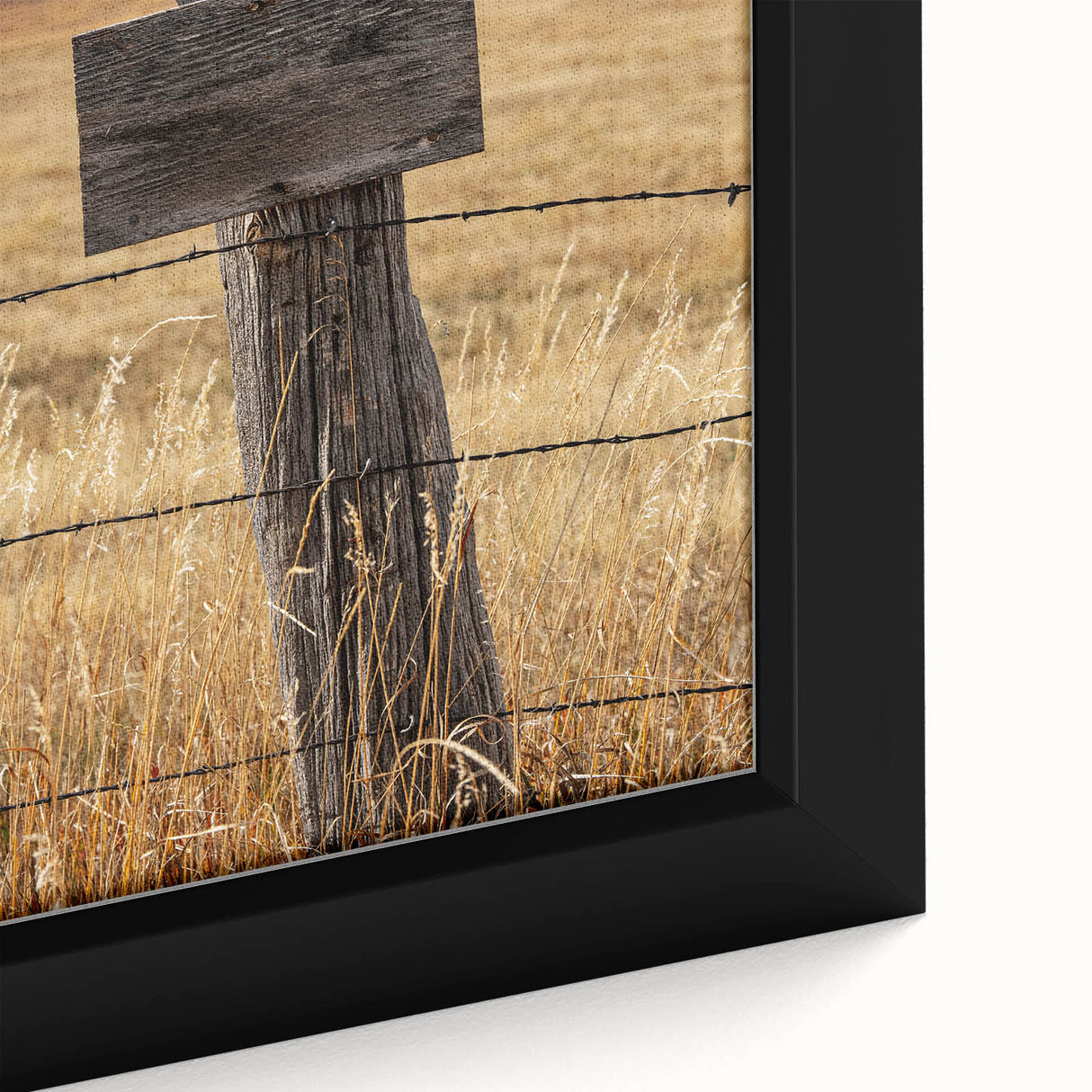 Rustic Wooden Fence Post Wall Art – Farmhouse Landscape for Country Decor