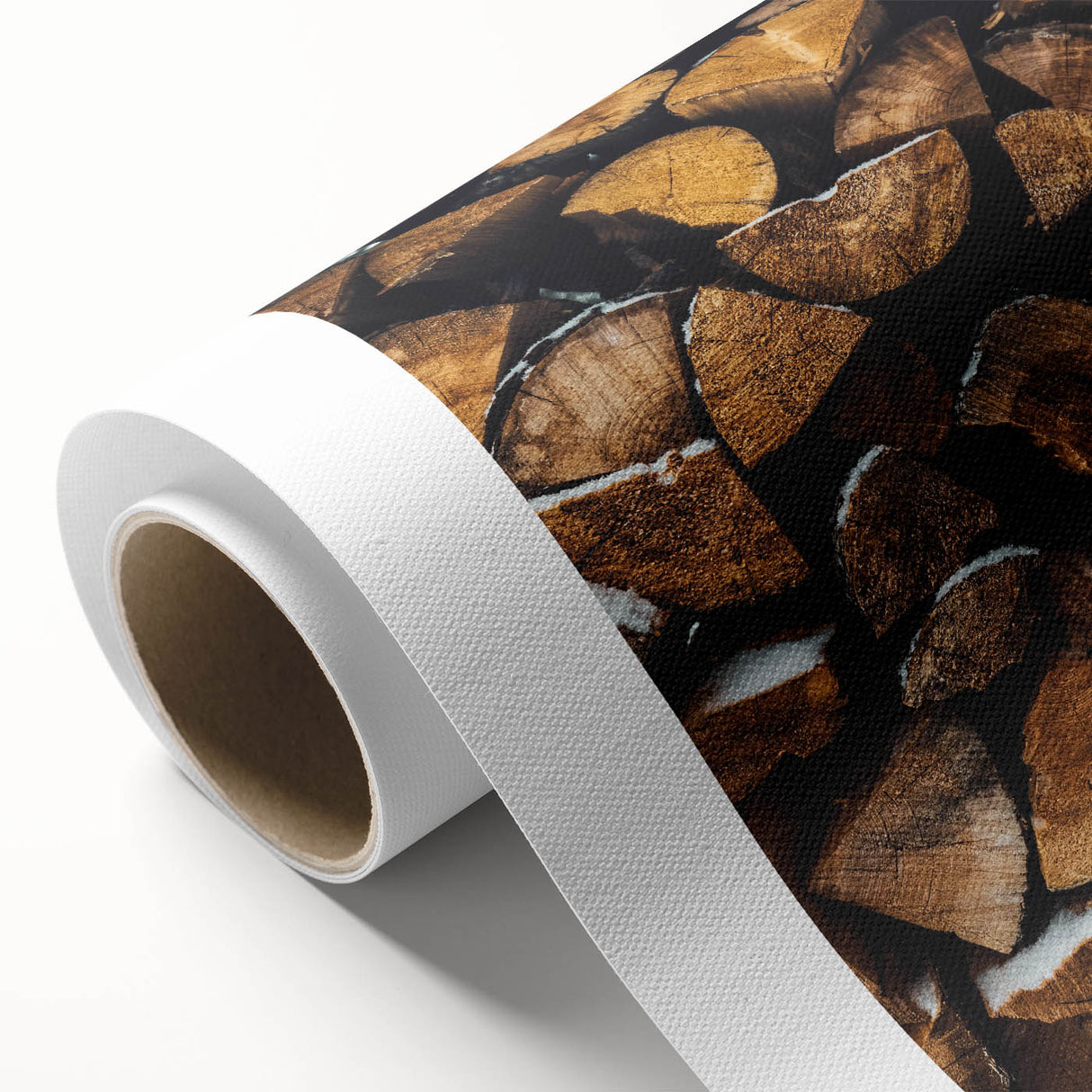 Stacked Firewood Art Print, Rustic Home Decor Wall Art