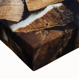 Stacked Firewood Art Print, Rustic Home Decor Wall Art