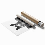 Black and White Horse Portrait – Rustic Farmhouse Wall Art Decor