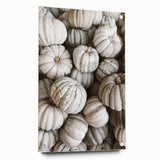 Rustic White Pumpkin Wall Art – Farmhouse Decor with Autumn Charm