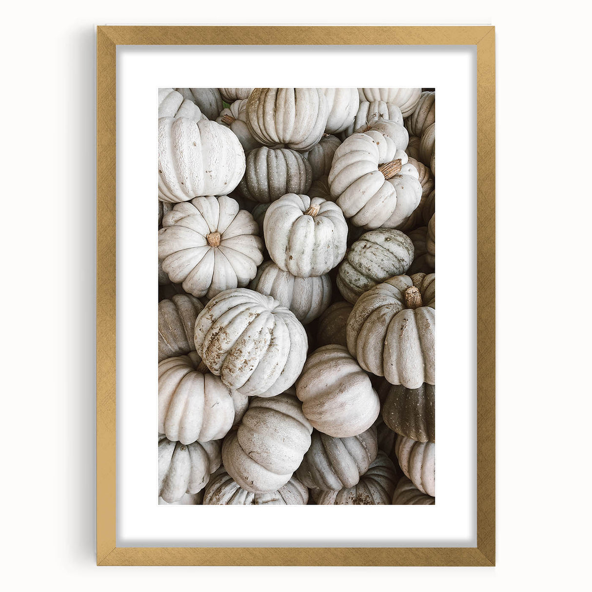 Rustic White Pumpkin Wall Art – Farmhouse Decor with Autumn Charm