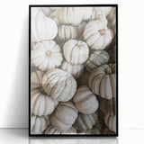 Rustic White Pumpkin Wall Art – Farmhouse Decor with Autumn Charm