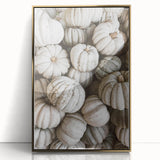 Rustic White Pumpkin Wall Art – Farmhouse Decor with Autumn Charm