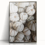 Rustic White Pumpkin Wall Art – Farmhouse Decor with Autumn Charm