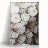 Rustic White Pumpkin Wall Art – Farmhouse Decor with Autumn Charm