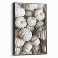 Rustic White Pumpkin Wall Art – Farmhouse Decor with Autumn Charm