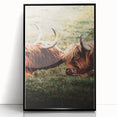 Highland Cattle Close-up Art, Rustic Farmhouse Wall Decor