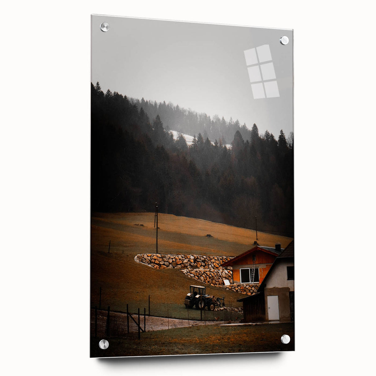 Rustic Farmhouse Landscape Wall Art – Farmhouse Decor with Country Charm