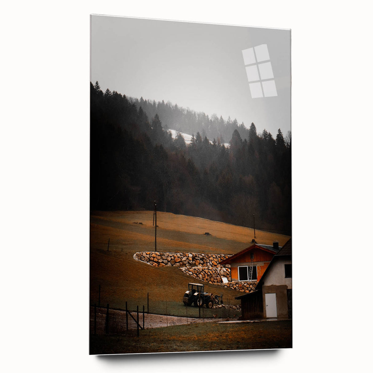 Rustic Farmhouse Landscape Wall Art – Farmhouse Decor with Country Charm