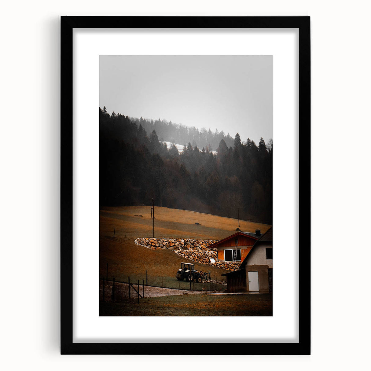 Rustic Farmhouse Landscape Wall Art – Farmhouse Decor with Country Charm