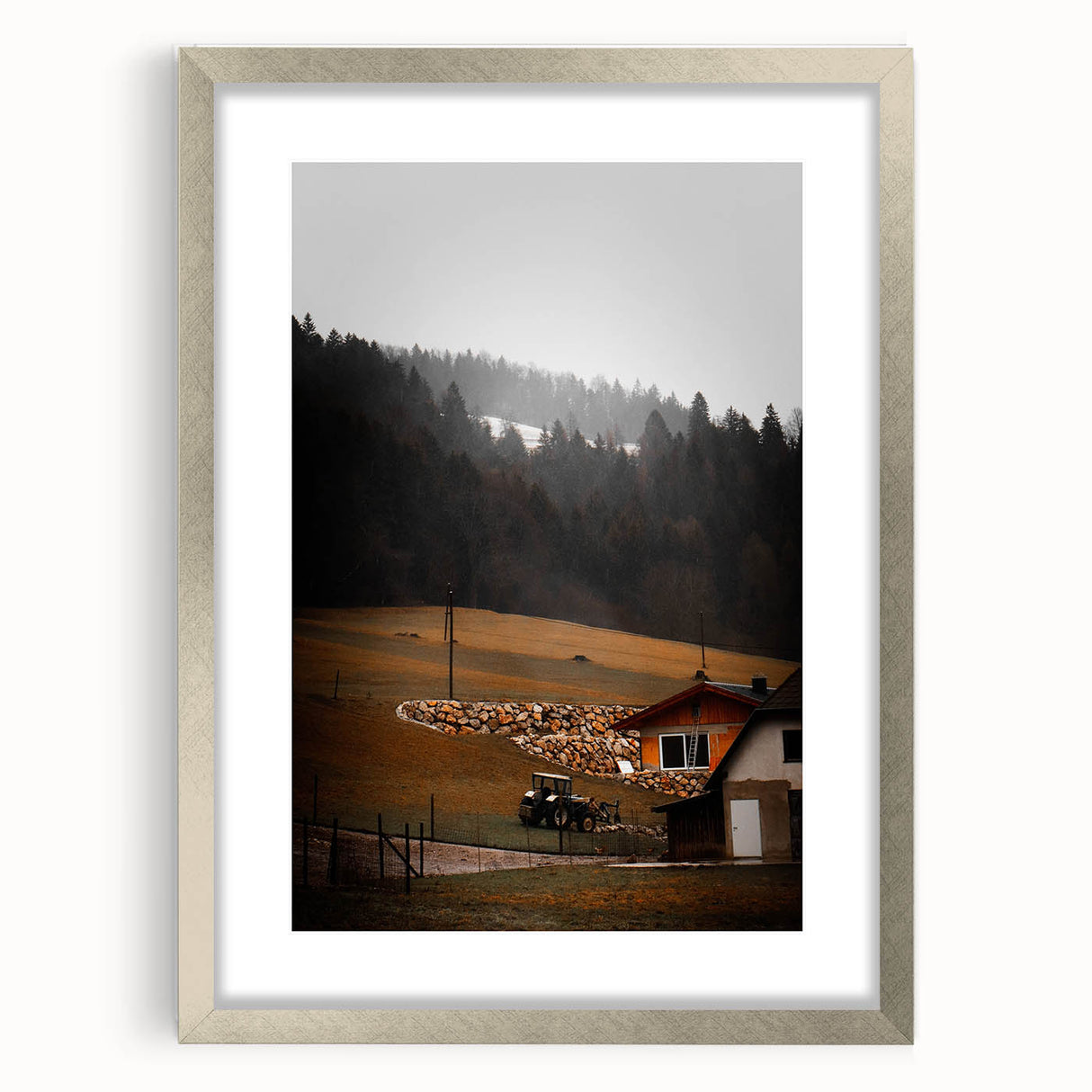 Rustic Farmhouse Landscape Wall Art – Farmhouse Decor with Country Charm