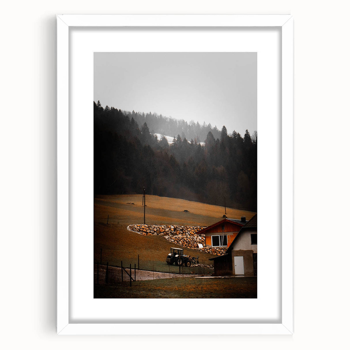 Rustic Farmhouse Landscape Wall Art – Farmhouse Decor with Country Charm