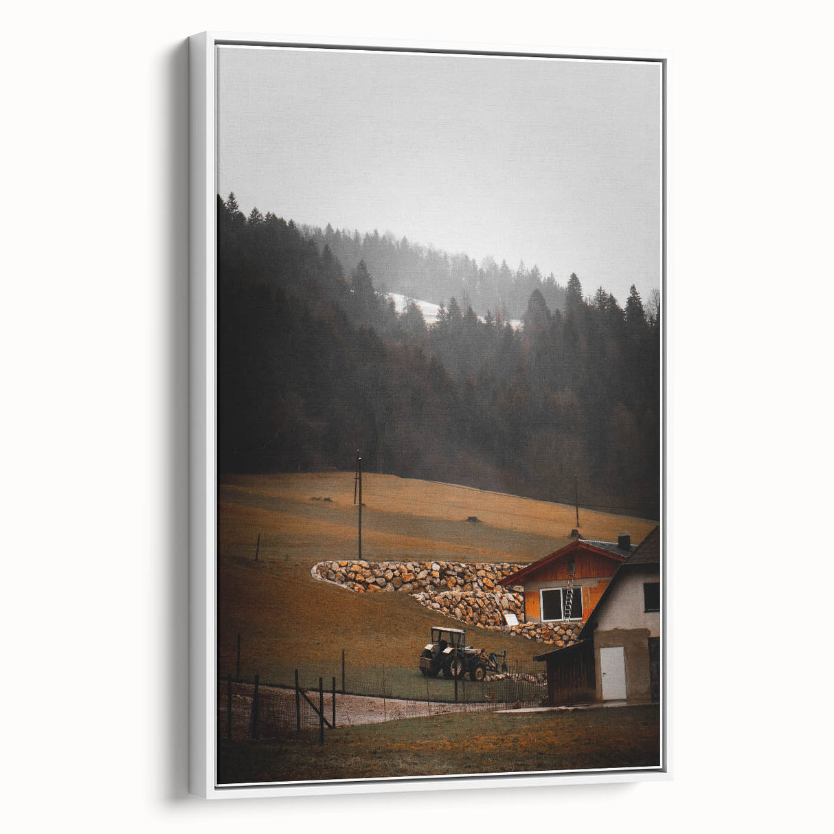 Rustic Farmhouse Landscape Wall Art – Farmhouse Decor with Country Charm