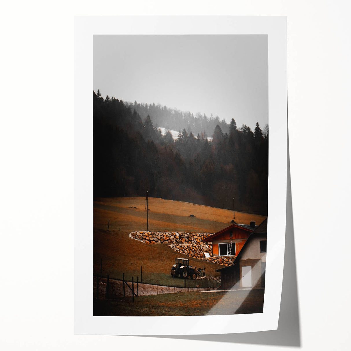 Rustic Farmhouse Landscape Wall Art – Farmhouse Decor with Country Charm
