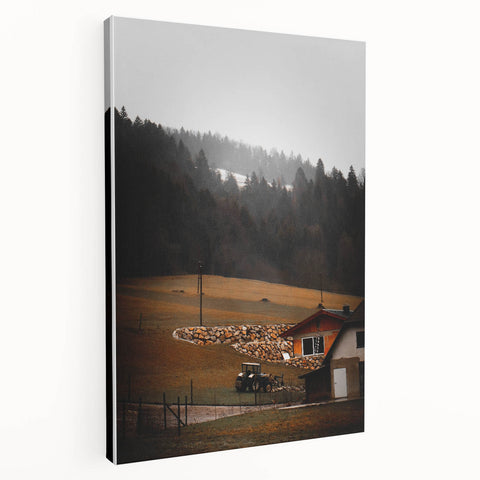 Rustic Farmhouse Landscape Wall Art – Farmhouse Decor with Country Charm