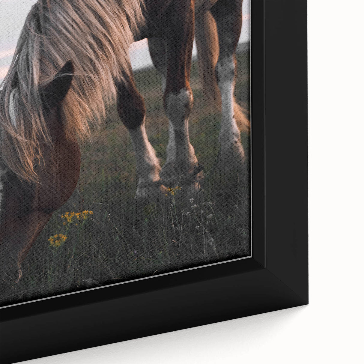 Rustic Grazing Horse Wall Art – Farmhouse Decor with Natural Charm