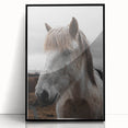 Rustic Horse Portrait Wall Art – Farmhouse Decor with Natural Charm