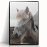 Rustic Horse Portrait Wall Art – Farmhouse Decor with Natural Charm