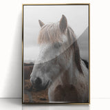 Rustic Horse Portrait Wall Art – Farmhouse Decor with Natural Charm