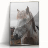 Rustic Horse Portrait Wall Art – Farmhouse Decor with Natural Charm