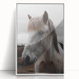 Rustic Horse Portrait Wall Art – Farmhouse Decor with Natural Charm