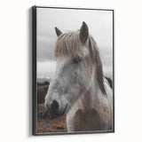 Rustic Horse Portrait Wall Art – Farmhouse Decor with Natural Charm