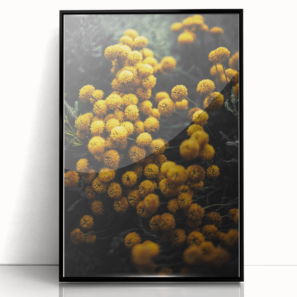 Rustic Yellow Flower Wall Art – Farmhouse Decor with Autumn Elegance