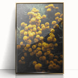 Rustic Yellow Flower Wall Art – Farmhouse Decor with Autumn Elegance