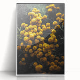 Rustic Yellow Flower Wall Art – Farmhouse Decor with Autumn Elegance