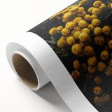 Rustic Yellow Flower Wall Art – Farmhouse Decor with Autumn Elegance