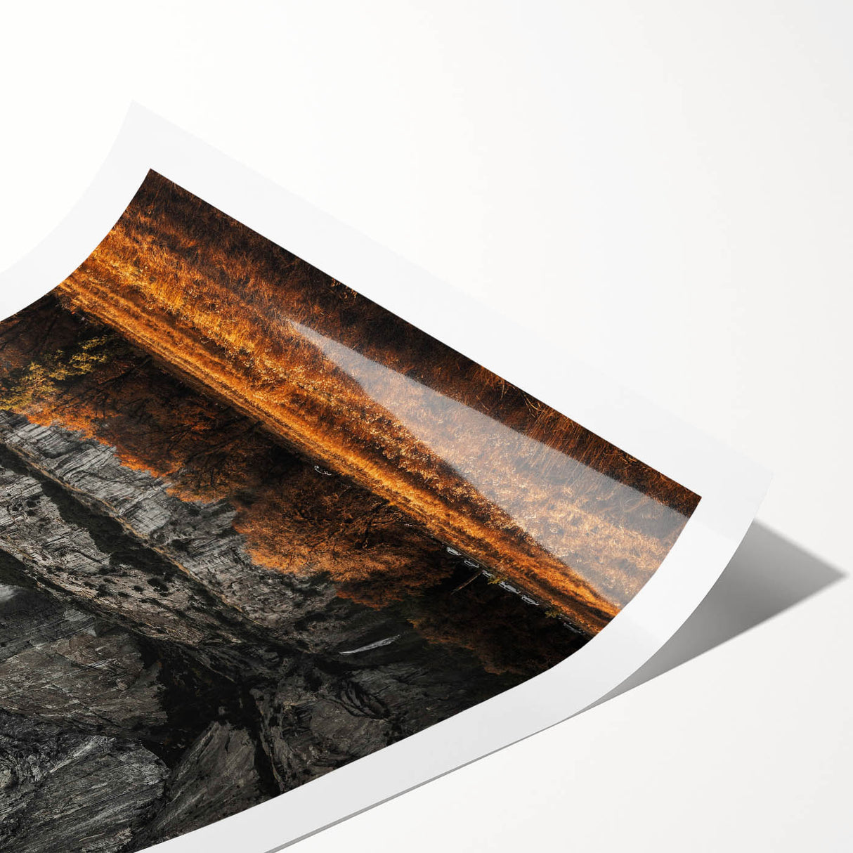 Rustic Mountain Waterfall Wall Art – Farmhouse Decor with Nature’s Beauty