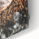 Misty Mountain Sunrise, Rustic Autumn Wall Art Print