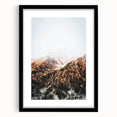 Misty Mountain Sunrise, Rustic Autumn Wall Art Print