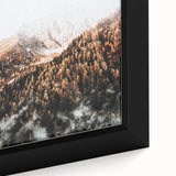 Misty Mountain Sunrise, Rustic Autumn Wall Art Print