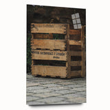 Vintage Wooden Crate - Rustic Wall Art Print
