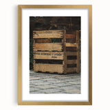 Vintage Wooden Crate - Rustic Wall Art Print