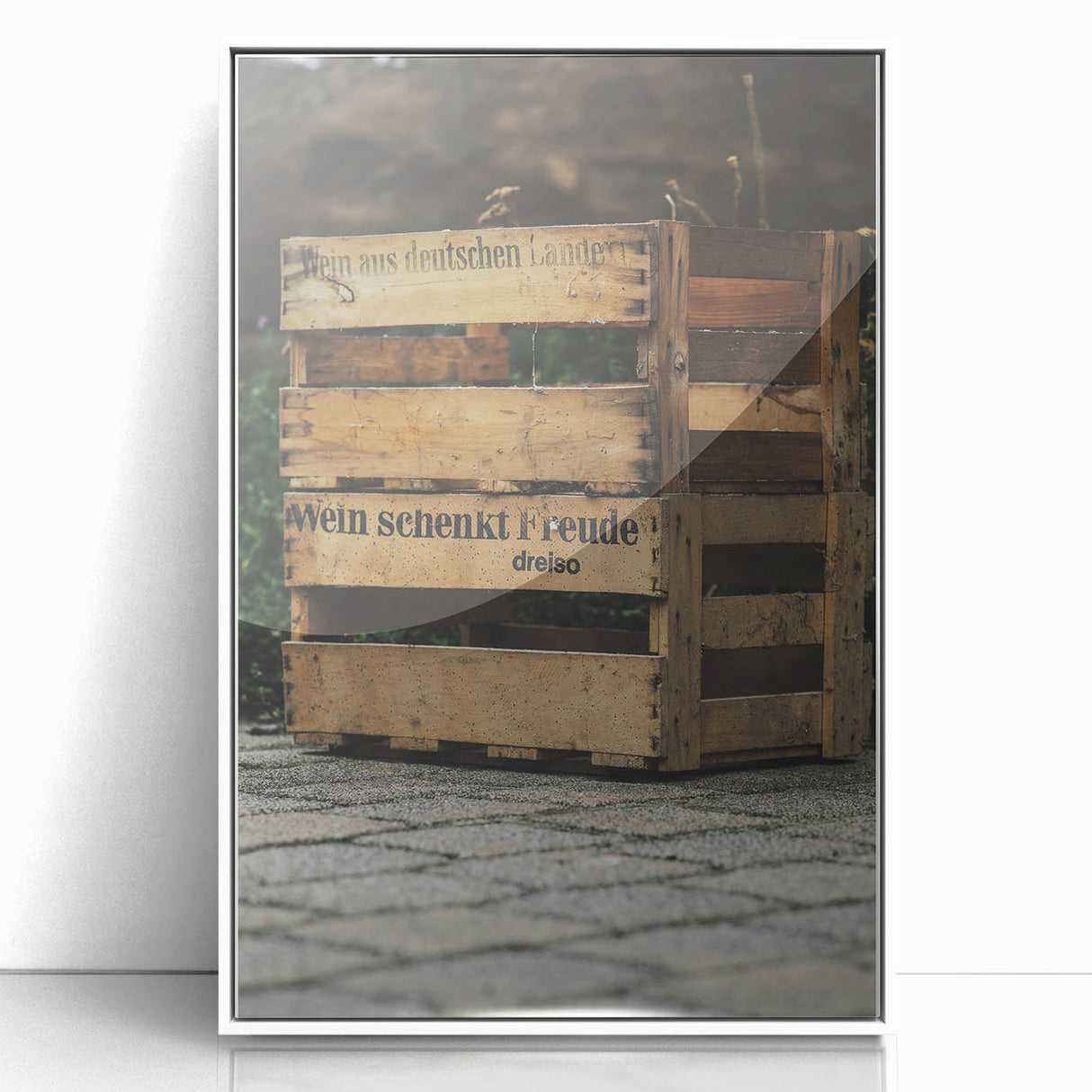 Vintage Wooden Crate - Rustic Wall Art Print