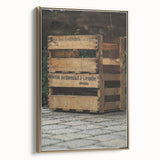 Vintage Wooden Crate - Rustic Wall Art Print