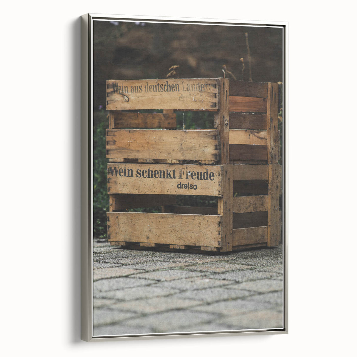 Vintage Wooden Crate - Rustic Wall Art Print