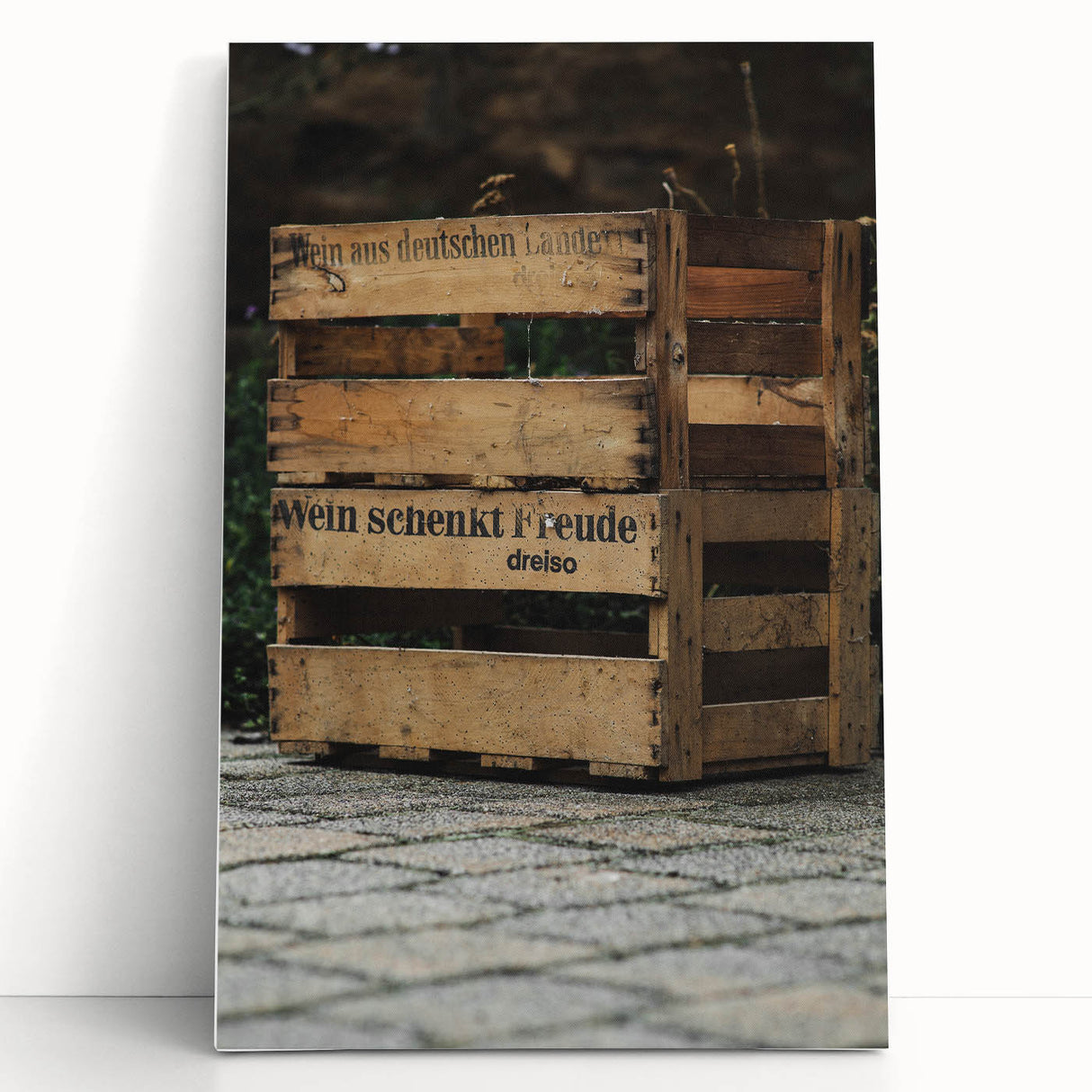 Vintage Wooden Crate - Rustic Wall Art Print