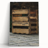 Vintage Wooden Crate - Rustic Wall Art Print