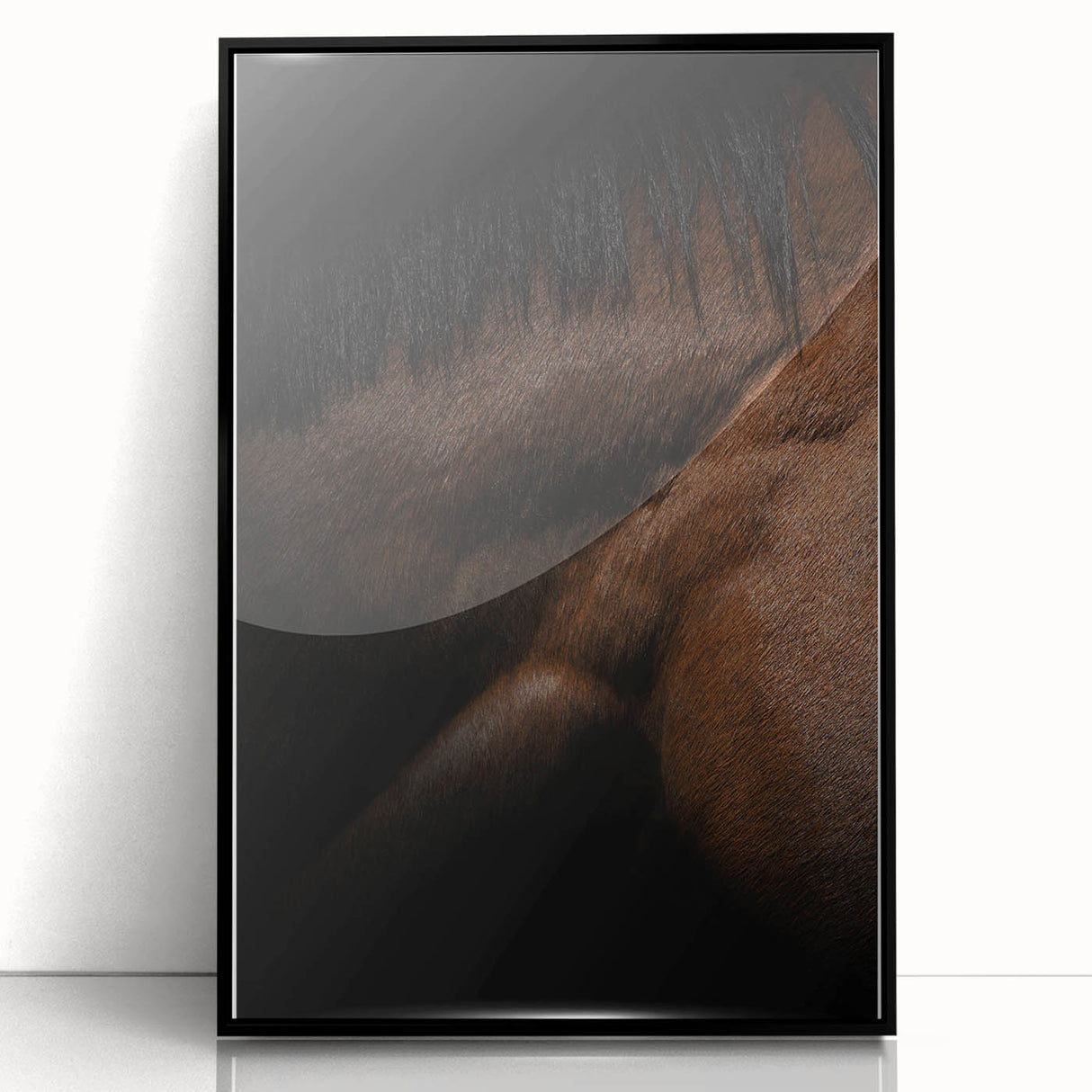 Rustic Wall Art - Close-Up Horse Mane & Coat, Farmhouse Decor Print